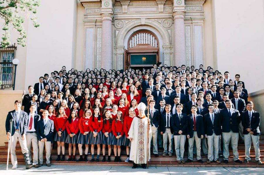 Class+of+2019+at+the+8th+annual+senior+mass.++Mass+was+celebrated+by+Bishop+Mark+Seitz+of+the+Diocese+of+El+Paso.+Photo+courtesy+of+Loretto+Academy.