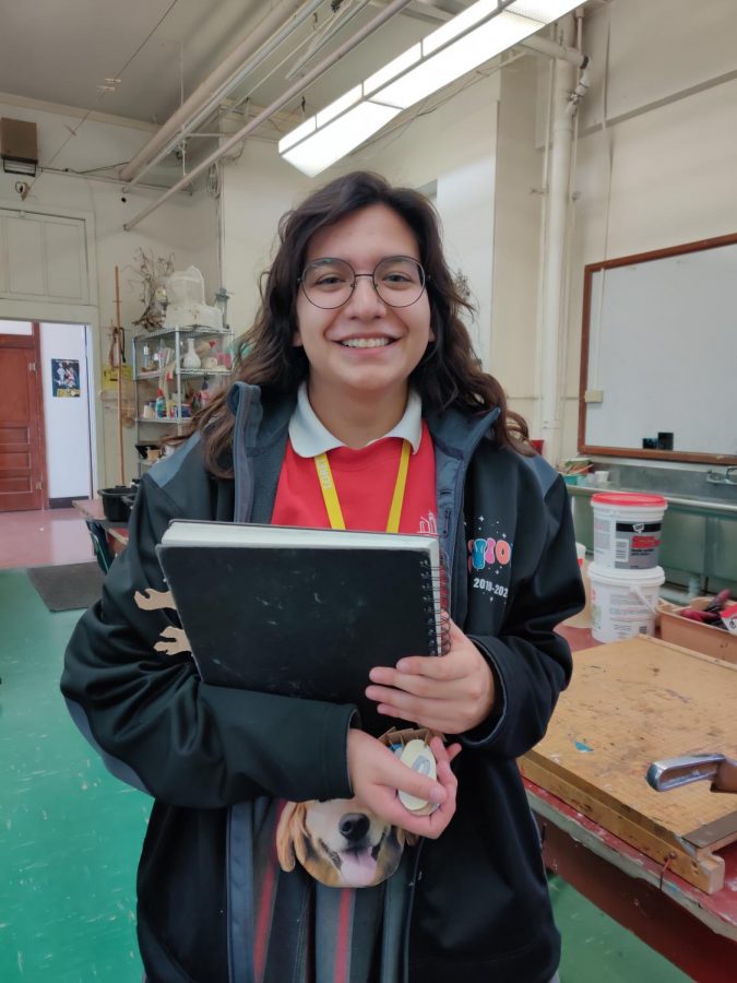 Senior Catherine Carreon is one of Lorettos greatest artistic minds and is also the vice president of the National Art Honor Society. She is skilled with a wide variety of artistic media. Photo courtesy of the author.