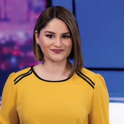Estefania Seyffert, now an anchor and producer for KTSM. She was a student writer and editor for Loretto News in The Prax. Photo courtesy of KTSM. 