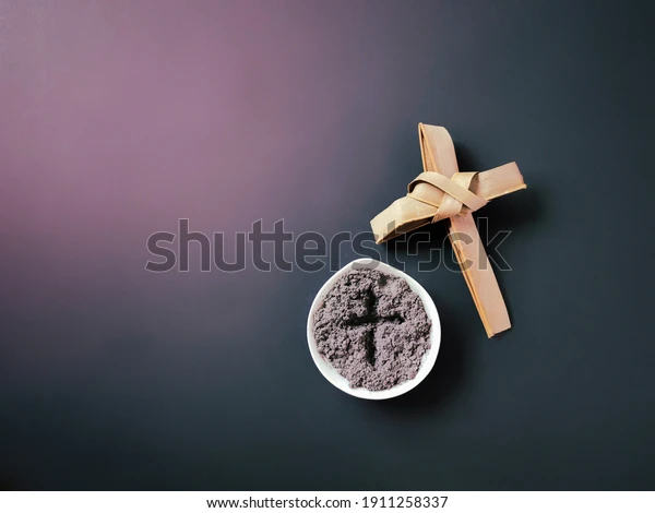We celebrate Ash Wednesday by adorning ashes from palms from last Palm Sunday on our foreheads. Photo courtesy of Shutterstock