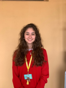 Rebecca Terrazas, student body president, poses for a photo. Terrazas’ involvement within Loretto Academy has helped with student engagement and organization of school events. Photo courtesy of the author.