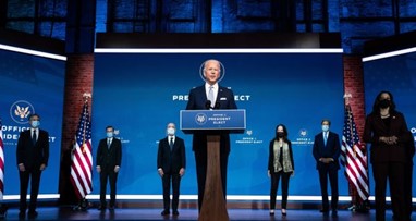 	Biden and his transition team work to appoint his cabinet for his presidential terms starting on January 20. Here, Biden nominates candidates for foreign policy positions. 