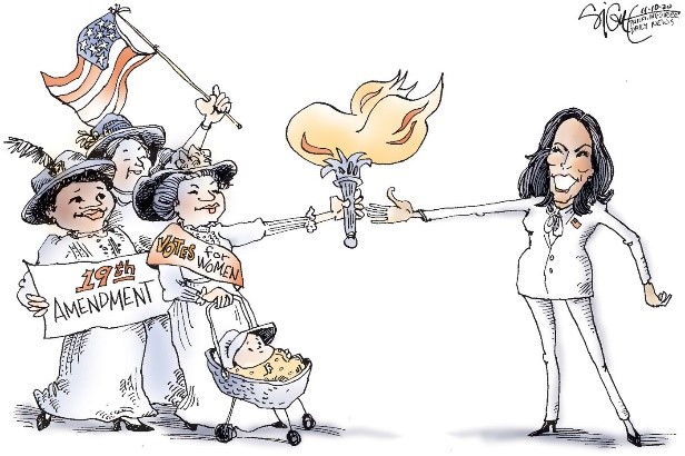 Kamala Harris carries the torch of women activists that came before and that will come after her. She now represents and becomes a role model for all us to wish to be at the world stage. 