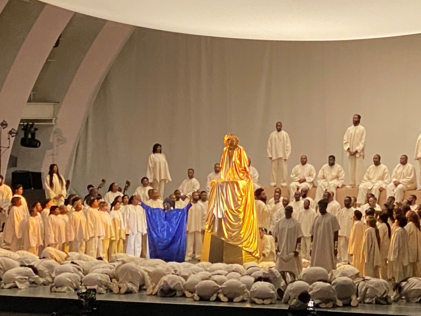Kanye West’s Nebuchadnezzar Opera playing in 2019. The employees working behind and in the scene, are filing a lawsuit against the singer.