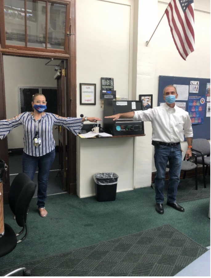 Ever since in-person school became possible, administration has been keeping a positive attitude. Following coronavirus regulations and staying six-feet-apart.
