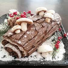 Finished creation of the Bûche de Noël. This dessert is also referred to as a Yule log.
Photo courtesy of Pinterest Images
