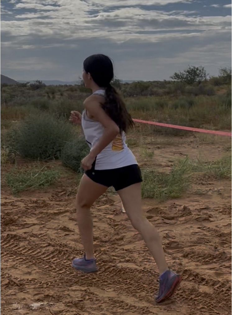 Junior Isabelle Tovar, member of the Loretto Academy cross country team. Isabelle placed 121st at 16 minutes and 44 seconds. Photo courtesy of Isabelle Tovar.